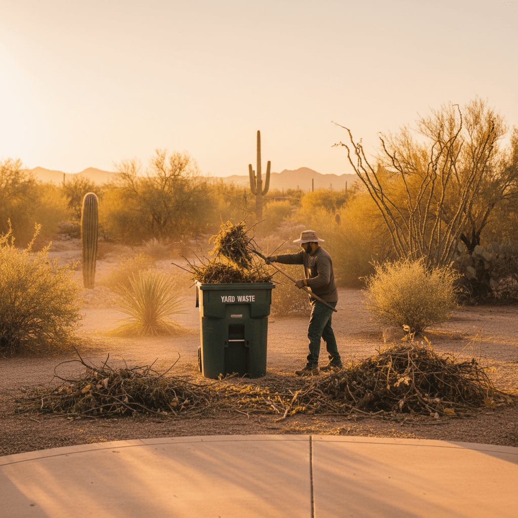 Yard waste removal service