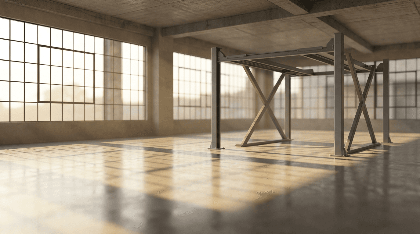 Clean empty garage after cleanout